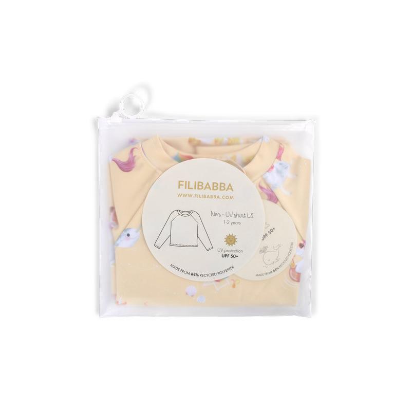 T-shirt anti-UV manches longues 1-2 ans Nor La plage des licornes FILIBABBA packaging