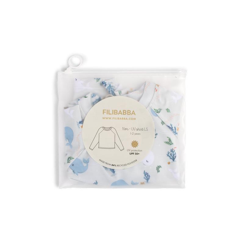 T-shirt anti-UV manches longues 1-2 ans Nor Les contes de Christian la Baleine FILIBABBA packaging