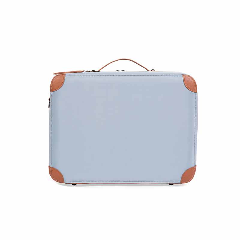 Valise Mini Traveller Gris Ecru Childhome Dos