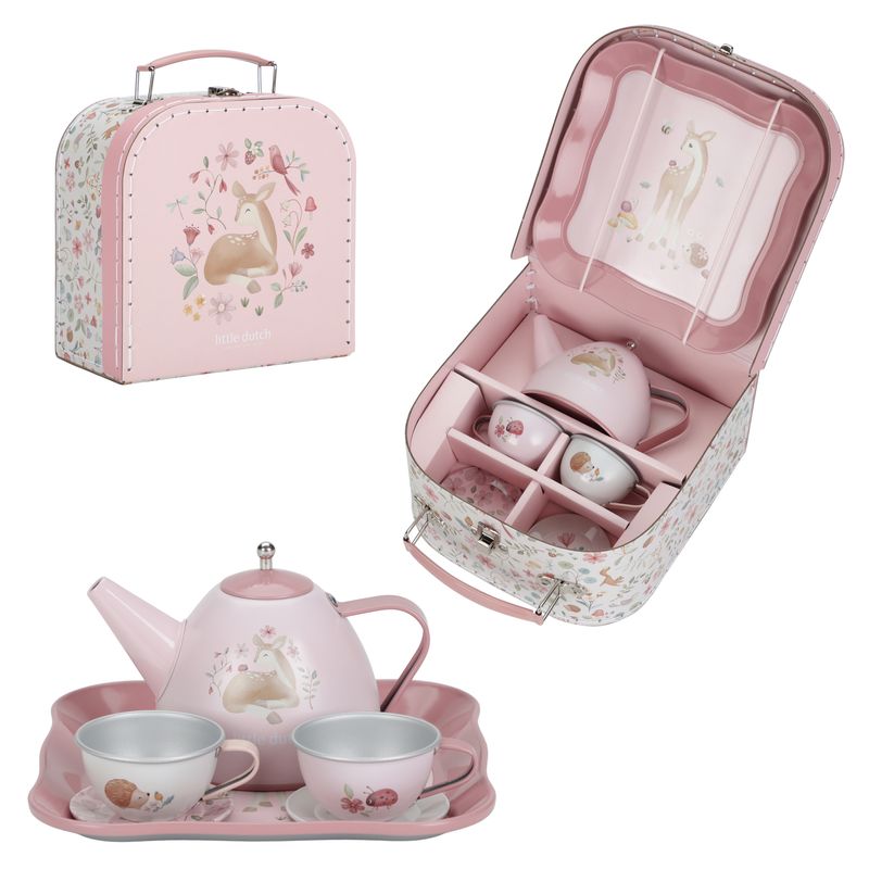 Valise service à thé Fairy Garden Little Dutch produit complet