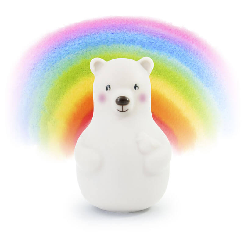 Veilleuse peluche bruits blancs et roses Beluga : Pabobo