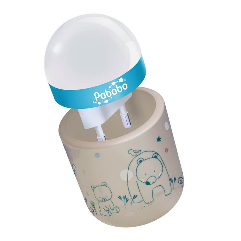 Pabobo Kid'Sleep Globetrotter - Blanc - Réveil Pabobo sur L