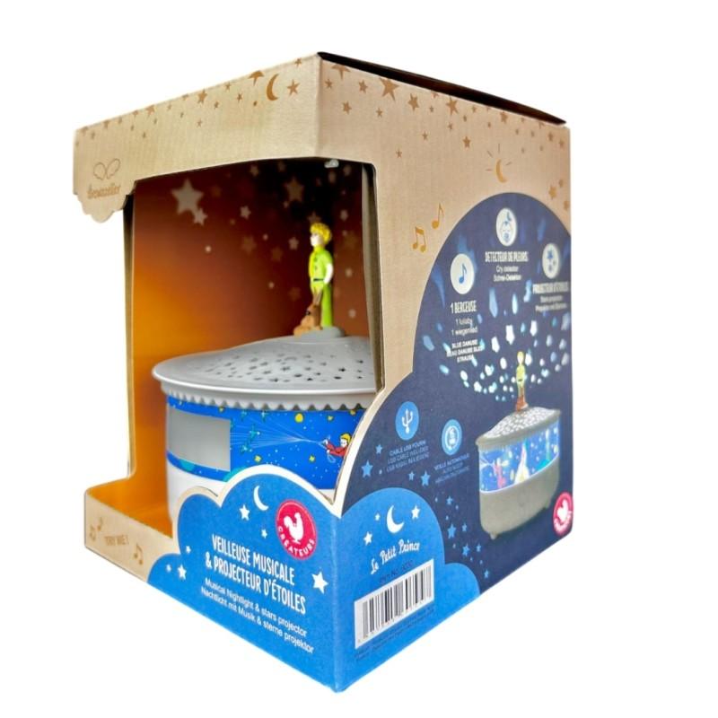 Veilleuse Projecteur d'Etoiles Le Petit Prince TROUSSELIER packaging côté