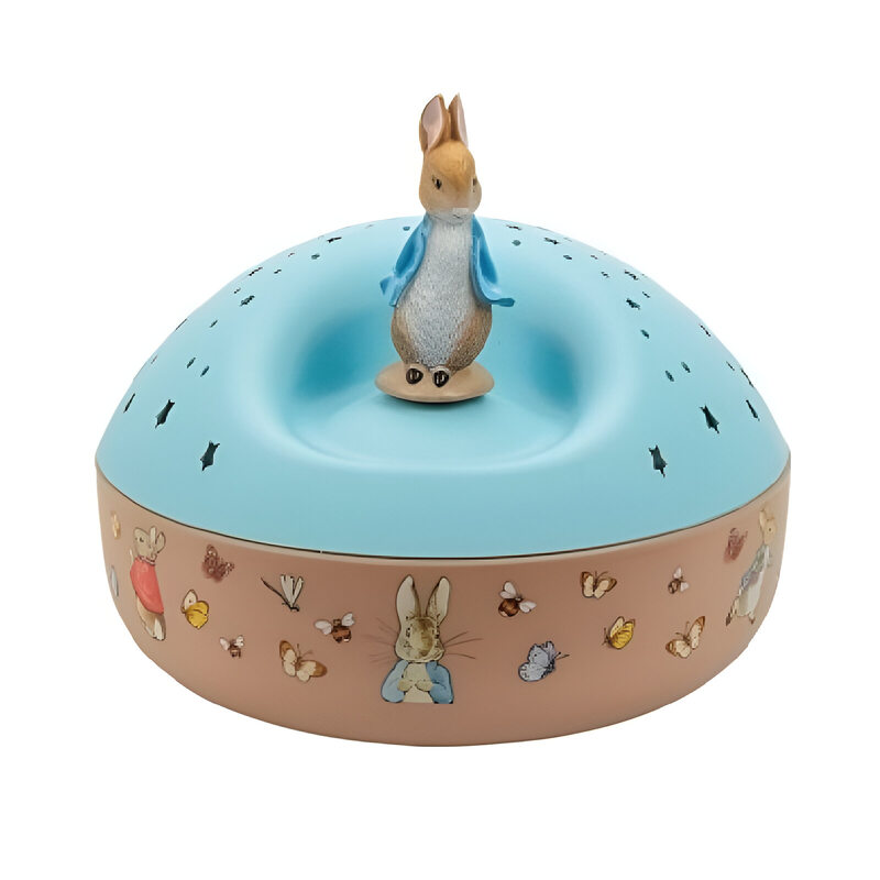 Veilleuse - Projecteur d'Etoiles Musical Peter Rabbit© 12 Cm - piles incluses Trousselier produit face