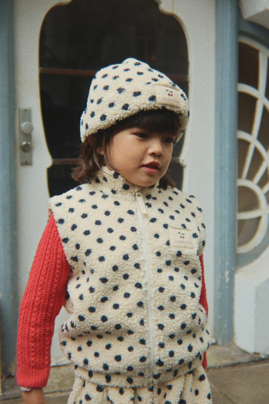 Veste sans manches Jody Teddy Grs Dot Lumiere Konges Slojd lifestyle 1