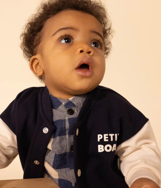 Veste teddy en molleton Petit Boat Petit Bateau focus