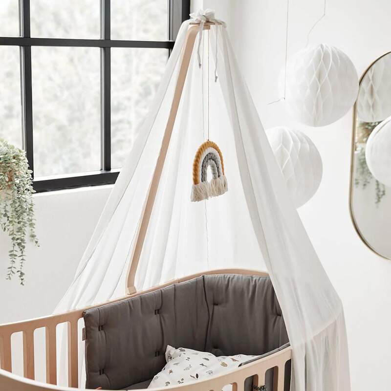 Voile de lit pour lit bébé évolutif Leander Classic Blanc Leander lifestyle2
