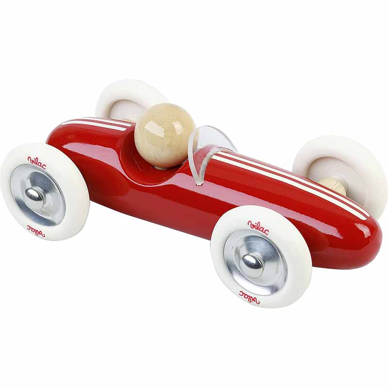 Voiture Grand Prix vintage MM rouge Vilac - Bambinou