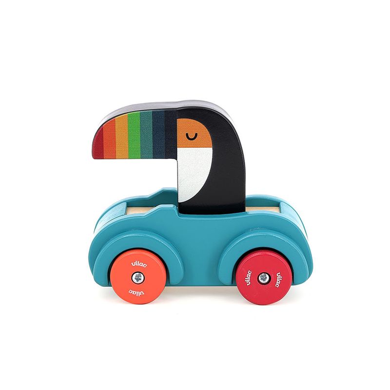Voiture pouet Toucan - Andy Westface Vilac vue de côté