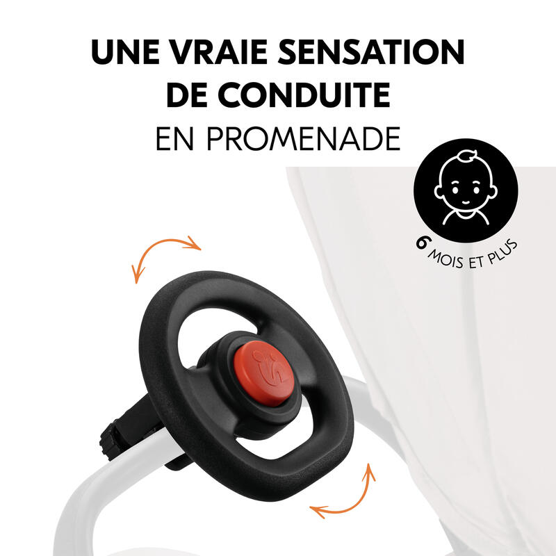 Volant pour poussette Hauck conduite