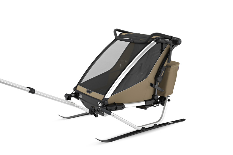 XC Ski Kit pour Chariot Thule double beige zoom