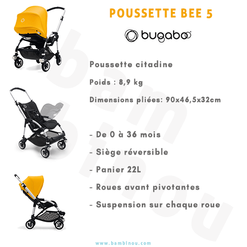 bugaboo bee 5 dimensions